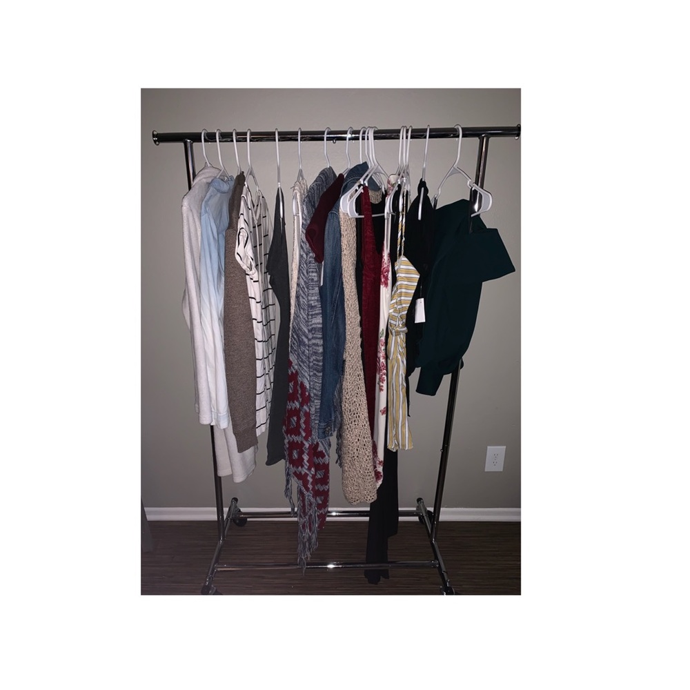 Rolling Clothing Rack